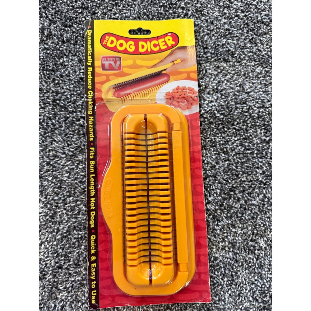 The Dog Dicer As Seen On TV Hot Dog Banana Slicer Yellow Brick Enterprises NIP